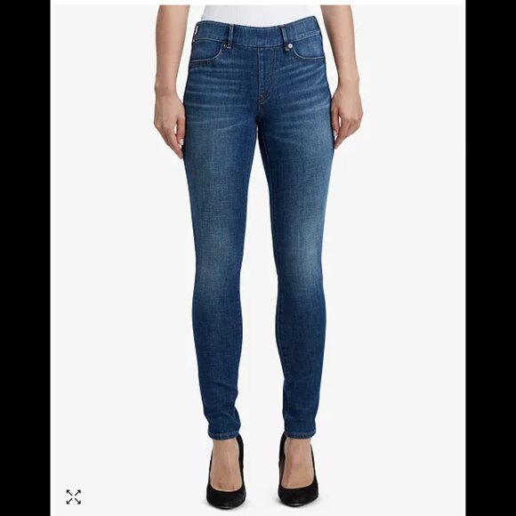True Religion Medium Wash Pull-on Jeggings - Picture 1 of 14